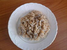 Fot. janeczka669, Kapusta kiszona, zasmażana z kaszą jęczmienną i grzybami