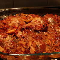 pieczony kurczak w sosie pomaranczowowinnym