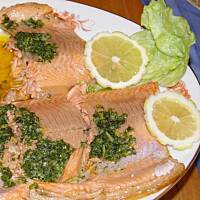 Ryba pieczona w pergaminie.. obojetnie jak sie nazywa ...