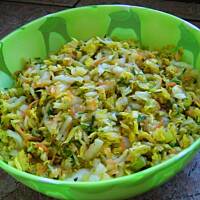 Surówka z cykorii z porem i jabłkiem