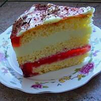 Torcik cytrynowo-migdałowy z łatką