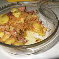 Zapiekanka z kiszoną kapustą