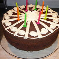 Tort czekoladowo - wiśniowy z akcentem alkoholowym!