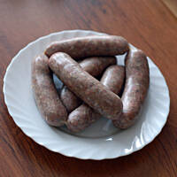 Biała kiełbasa domowa luksusowa chuda