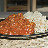 Wieprzowina smażona z pomidorami i imbirem