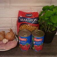 Makaron bazylią pachnący!