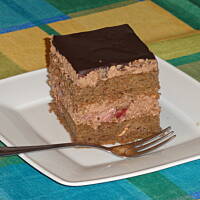 Biszkopt czekoladowo - wisniowy siostry Anastazji