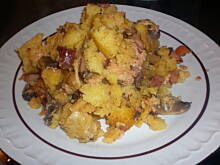 Fot. ulciapulcia, zapiekanka z kaszki kukurydzianej