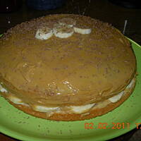 Biszkopt z masą krówkową