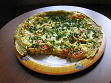 Fot. kimisz, Omlet z pomidorami i mozarellą