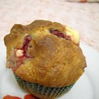 Muffinki z serem białym i malinami