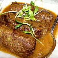 Roladki wołowe zwijane po myśliwsku