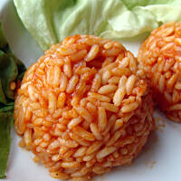 Czerwony ryż na ostro