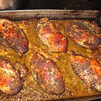 piersi kurczaka w pomarańczach