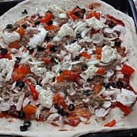 Pizza z Tunczykiem i Oliwkami Pycha !!!
