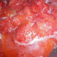 Makaron z truskawkami wspomnienie lata :)