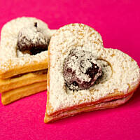 Kruche serduszka walentynkowe