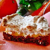 Placek kakaowo-kokosowy z masą pomarańczową