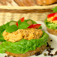 Pasta z ostroboka w zielone kropki