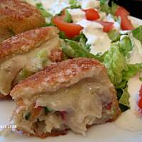 Kulki ziemniaczane z boczkiem i serem