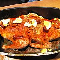 Kaczka faszerowana ziemniakami i wędzonym boczkiem