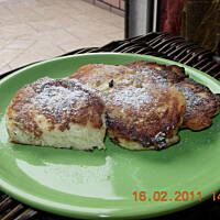 Racuchy z jabłkiem i ricottą