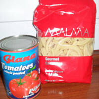 Szybki obiad Makaron z pomidorami od Mężatki