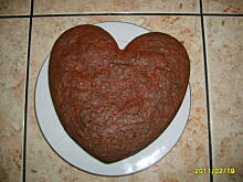 Fot. kr0pk4, Walentynkowe serce - buraczane ciasto, małokaloryczne
