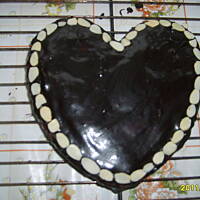 Walentynkowe serce - buraczane ciasto, małokaloryczne