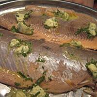 Ryba pieczona w pergaminie.. obojetnie jak sie nazywa ...