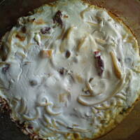 makaronowo- warzywna zapiekanka, pod płaszczykiem