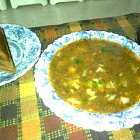 Zupa z zielonej soczewicy