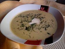 Fot. skopolendra, Kremowa zupa z zielonego groszku