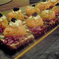 Tatar z lososia wedzonego  wg skopolendry