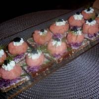 Tatar z lososia wedzonego  wg skopolendry