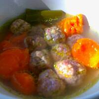 Mięsne kulki do rosołu na niedzielny obiadek