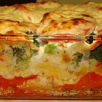 Zapiekanka makaronowo-brokułowa