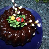 Babka z polewą czekoladową