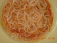 Fot. Satina, Spaghetti rosa shocking