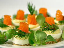 Fot. Wkn, Łososiowe krążki razowe