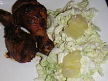 Fot. orhidea_34, Kapusta pekińska z ananasem i sosem chrzanowym