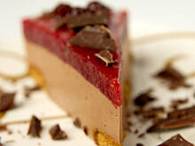 Fot. Wkn, Czekoladowiec serowy w żurawinowym płaszczu