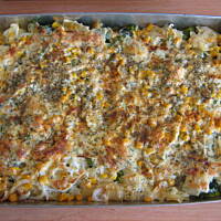 Zapiekanka z makaronu i brokułów