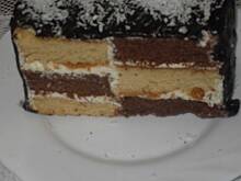 Fot. Teresa.Marcjan, Szachownica z kremem śmietanowym i brzoskwiniami