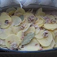 Ziemiaki i wędzona makrela