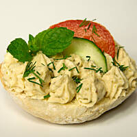 Pasta jajeczna "pod łososiem"