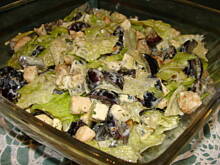 Fot. beata66, Sałatka z winogronami i serem pleśniowym