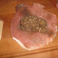 Duszony schab -roladki