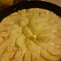 Puszyste ciasto z jabłkami