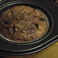 Muffinki z masłem orzechowym i kakao